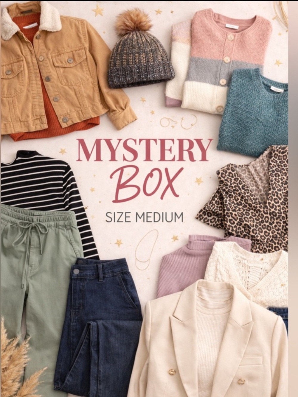 10 ITEMS SIZE MEDIUM MYSTERY BOX